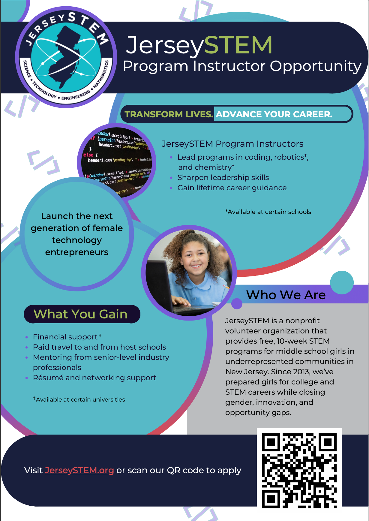 Program Instructor Opportunities - JerseySTEM