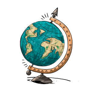 —Pngtree—cartoon earth globe travel architecture_896546