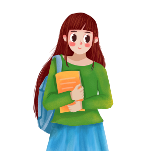 —Pngtree—girl holding book_7203589
